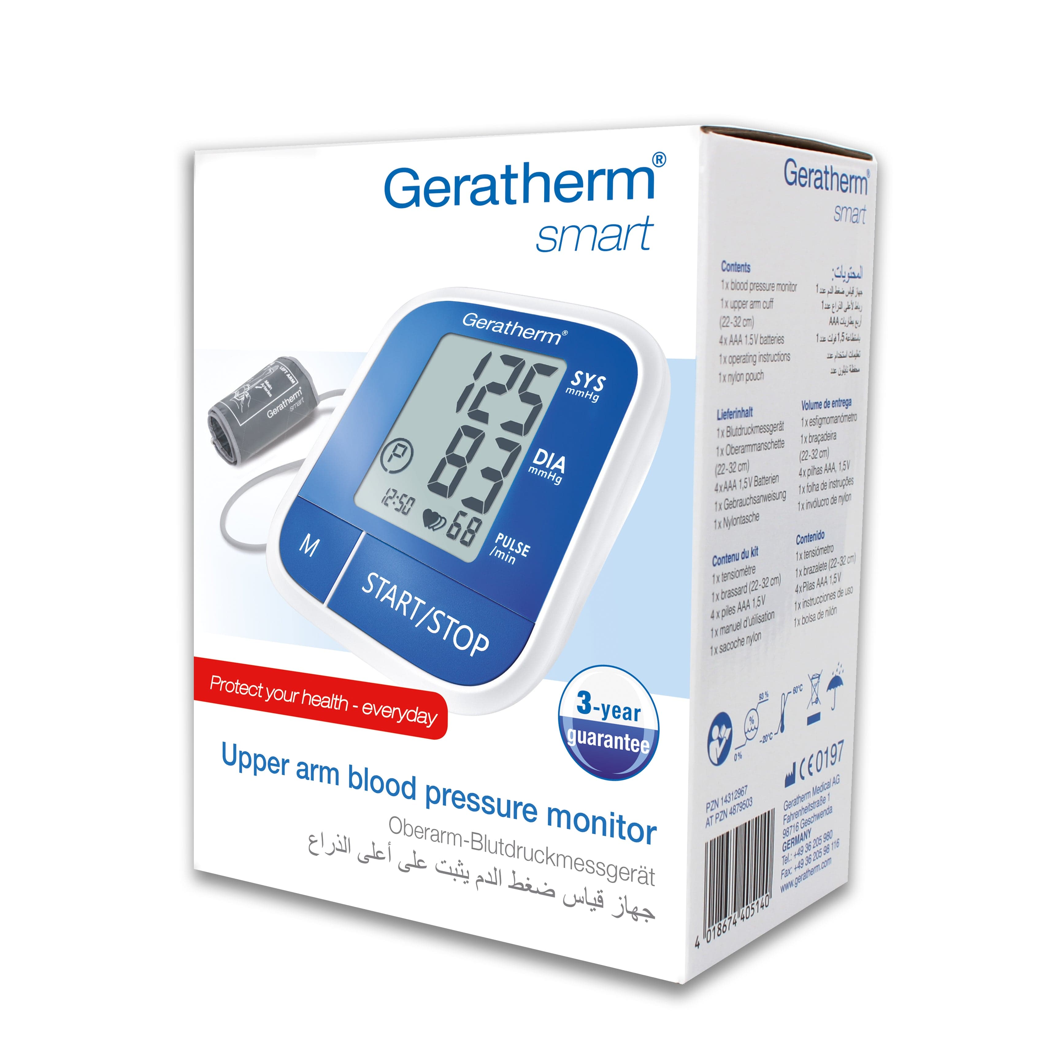 Tonometrs automātiskais GERATHERM Smart (manžete 22-32 cm)