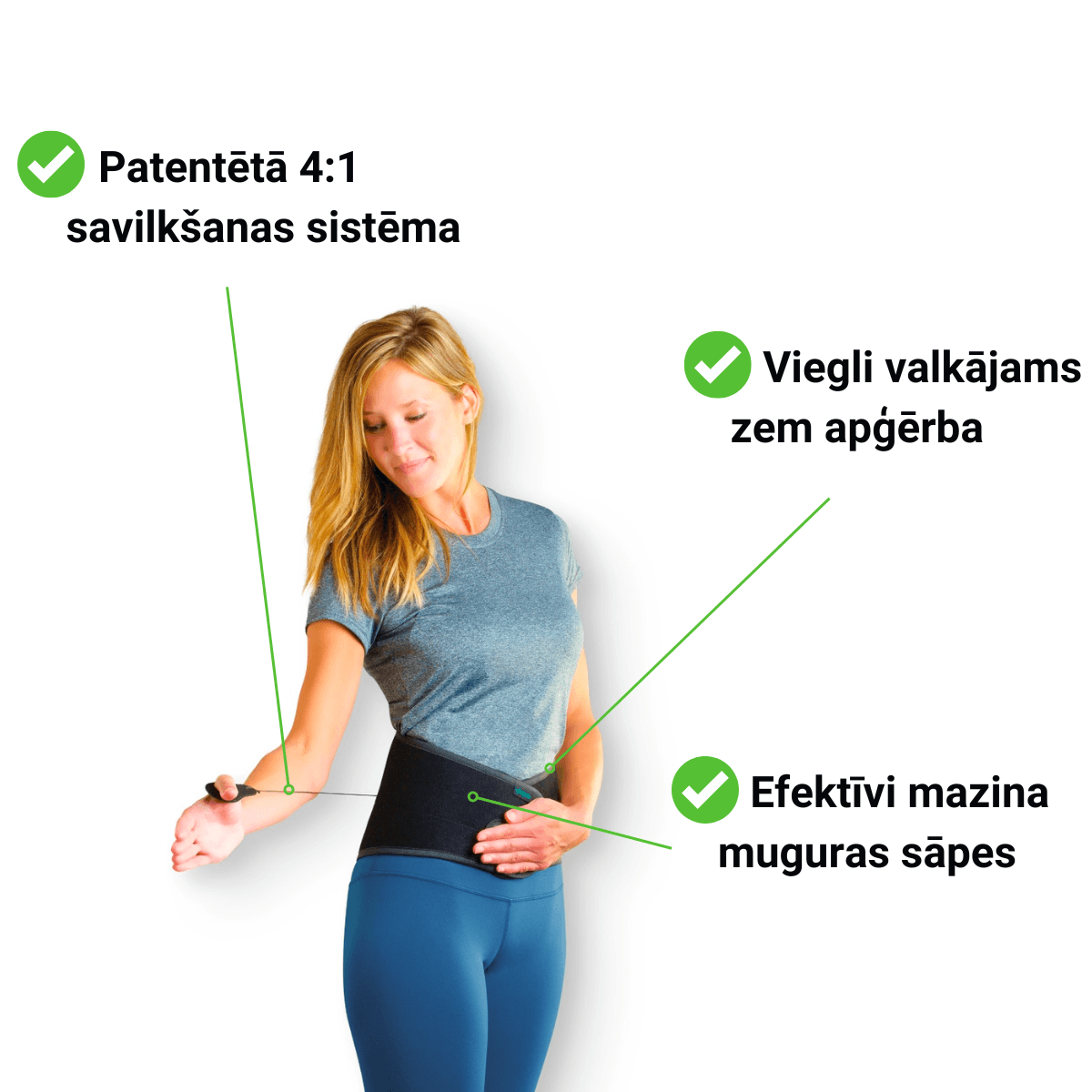 Jostas ortoze ASPEN Lumbar Support. Dažādi izmēri