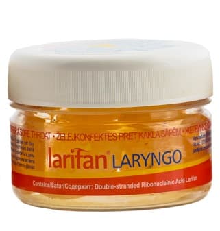 LARIFAN Laryngo konfektes ar piparmētras un laima garšu, 55 g.
