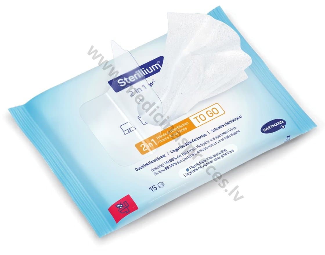 Sterillium 2in1, roku un virsmu dezinfekcijas salvetes