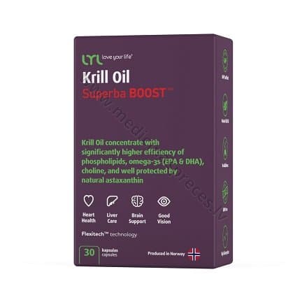 LYL Krill Oil Superba BOOST™️ Iepakojumā 30 kapsulas